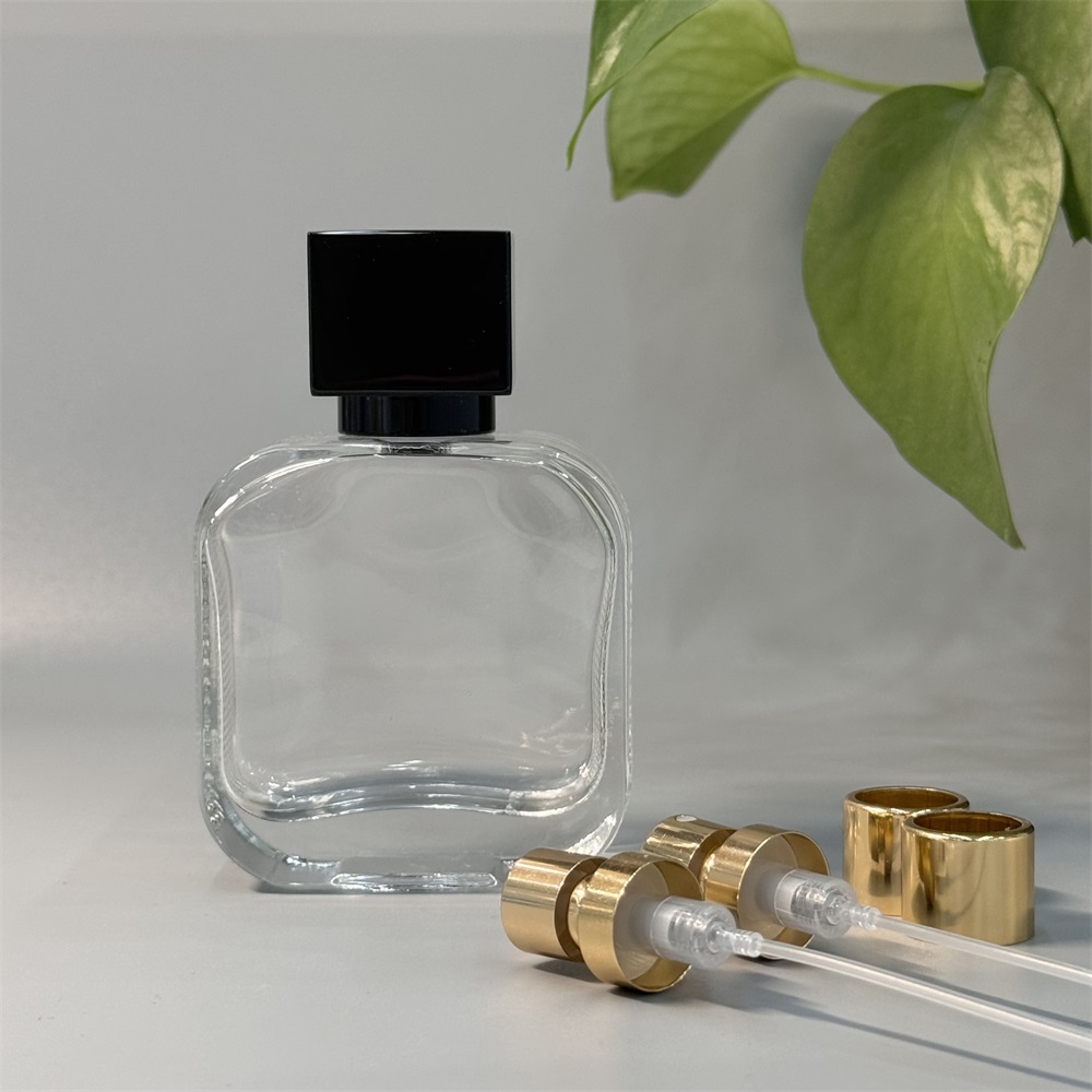 Luxury black perfume lid